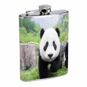Panda Flask D1 8oz Stainless Steel Giant Bear Black and White Cute Fluffy Rare