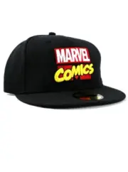 New Era Marvel Comics Logo 59fifty Custom Fitted Hat Size 7 1/2 Japan Exclusive