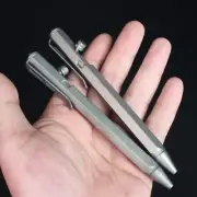 New Titanium Alloy Pocket Ball Pen Signature Working Portable Outdoor Record Pen