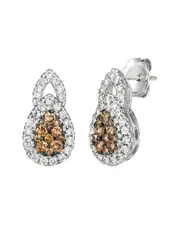 Le Vian Chocolate Cluster 14K 0.82 ct. tw. Diamond Drop Earrings