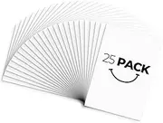Golden State Art, Pack of 25 13x19 White Uncut Mat Boards, Acid-Free Mat Boards Great for Photos, Pictures, Frames