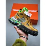 實拍 OFF‑WHITE X NIKE AIR TERRA FORMA 棕綠 DQ1615-700男女鞋跑步運動鞋