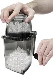 [Zankie] Ice Crusher Manual Rotary Ice Crushers Cocktails Slush Machine Crushed Smoothies Ice Crusher Machine Home 1.2L Ice Grinder Drinks Chopper Stirrer