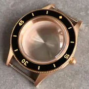 CUSN8 Solid Bronze Vintage Case Fit NHPT Domed Sapphire Lume Mark Ceramic Insert
