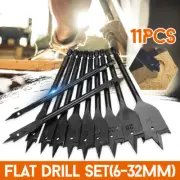 Extreme Flat Wood Spade Bit Set 11 Piece 6-32mm Woodworking Spade Flat Drill