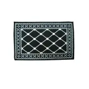 Mason Rubber Backed Bath Mat 40 x 60cm - Black