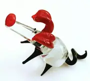 Hand Blown Glass Murano style Art Figurine PIG # 4907