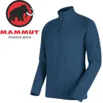 【MAMMUT 男 YADKIN 刷毛半門襟《獵戶藍》】1010-24940/刷毛衣/休閒/長袖/悠遊山水