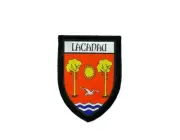 Patch printed embroidery travel souvenir shield crest city france flag lacanau