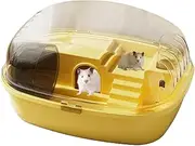 Syrian Hamster Cage, Dwarf Hamster Cage, Small Animal Fun and Interactive House Cage - Spacious Habitat, Includes Balance Wheel for Active Play, Easy to Clean Design Ensures