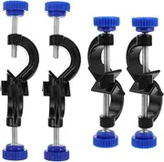 CHILDWEET 4pcs Large Aluminum Lab Utility Clamps Spray Coated Multi Function Holders for Test Tubes and Rods Lightweight Easy Assembly for Secure Lab Use