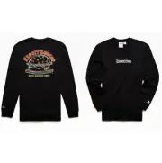 Adidas Original The Simpsons Black Long Sleeve T-Shirt Krusty Burger Tee sz S