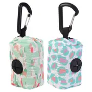 Dog Pet Puppy Poo Poop Waste Bag Dispenser Holder Scoop With Carabiner Clip