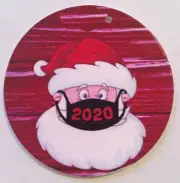 2020 Christmas Pandemic Quarantine Ornament Santa Wearing Mask New