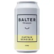 Balter Captain Sensible Ale, Balanced Mid-Strength Beer, Tropical Craft Beer, 3.5% ABV, 375mL (Case of 16 Cans)