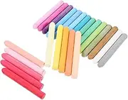 GRIRIW 48Pcs Water Soluble Dust Chalks with Comfortable Grip Holders for Art Projects Classrooms Outdoor Fun for Themed Parties and Primary Education