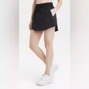 All In Motion Women's Active Light Skort in Black, Size XS