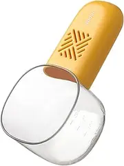 Rice Spoon, Pet Food Measuring Spoon, 15.5cm/6.1 inches, Multifunctional Scooping Tool, Built-in Scale, Easy to Clean, Ideal for Cats, Dogs, Household, Accurate Measurements
