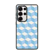 Galaxy S25 Ultra Impact Magnetic Case Sky Blue Tiles
