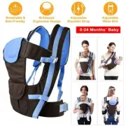 Newborn Baby Carrier Sling Wrap Backpack Ergonomic 4 Position Front Back Chest