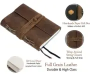 Handmade Leather Journal Writing Notebook Diary Sketch Book Notepad Women Gifts
