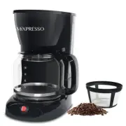 12-Cup Coffee Pot Carafe Maker Automatic Brew Machine Drip with Reusable Filter
