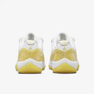 【NIKE 耐吉】籃球鞋 運動鞋 WMNS AIR JORDAN 11 RETRO LOW 男鞋 女鞋 白黃(AH7860107)