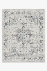 | Machine Washable Runner Rug 245' x 305' | Sarrah Blue Quartz Rug | Ruggable