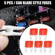 5 Pcs Mini 10AMP APM/ATM Car Fuse Blade Style Fuse Short Circuit Protection