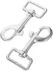 COSMEVIVI Slip Lead Dog Leash Retractable Pet Leash Pet Chain Snap Hooks Trigger Clip Stainless Steel 2 Pieces