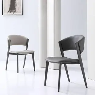 意式極簡餐椅 家用 復古高端椅子凳子靠背書桌用 網紅北歐設計師
