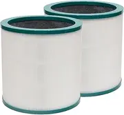 [PUREBURG] 2-Pack Replacement Filter Compatible with Dyson TP01 TP02 TP03 BP01 Pure Cool Link Tower Air Purifier Purifying Fan 968126-03, H13 HEPA 3-Stage Filtration