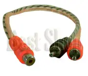 EA-RCY2M CAR AUDIO 2 MALE / 1 FEMALE RCA Y ADAPTER CABLE