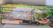JOYIN 13 Pcs Dinosaur Transport Carrier toy Truck and Car set. NWT