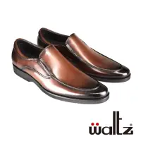 在飛比找momo購物網優惠-【Waltz】上班族首選 素面側V綁帶 紳士鞋 皮鞋(512