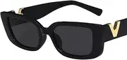 [MOOCO MORNING] Retro Rectangle Sunglasses Women Designer Vintage Small Frame Sun Glasses Ladies Classic Black Square