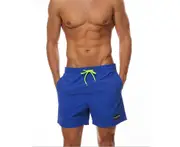 Men Drawstring Quick Dry Swim Shorts Swimming Running Gym Board Shorts Trunks Swimwear Beachwear Summer