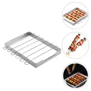 Barbecue Grill Skewer Kabob Rack Stand Grilling Rack Outdoor Grill