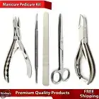 Manicure Pedicure Nail Cutting Kit Tools Nipper Diamond Deb File Scissor