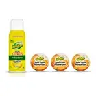 OdoBan Air Freshener Real Citrus Odor Eliminator 10 Oz. Lemon + 3 x Solid 1 Oz.