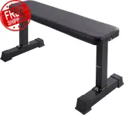 Flat Weight Workout Exercise Bench, Black