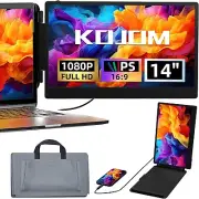 Laptop Screen Extender - 14 Inch IPS FHD 1080P Portable Extended Monitor for Lap