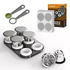 Triplot Reusable Capsules for Nespresso OriginalLine - 6pcs 6Pods+100Lids