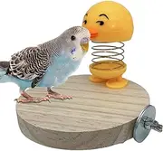 Bird Cage Toys | Parrot Cage Bite Toy with Spring,Cartoon Parrot Chew Toys Cage Decoration for Budgerigar, Conure, Cockatiel