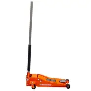 Maasdam Low Profile Car Jack 3-Ton,/ 3-1/8" to 19-3/4" Quick Lift Steel Orange