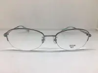 在飛比找Yahoo!奇摩拍賣優惠-Anna Sui銀色半框眼鏡