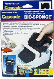 Penn Plax Cascade 700/1000 GPH Canister Filter Aquarium Bio Sponge Replacement, 1 Pack