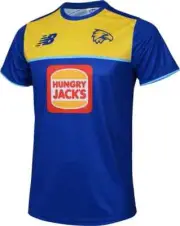 West Coast Eagles 2025 AFL Mens Training Shirt Sizes S-6XL BNWT