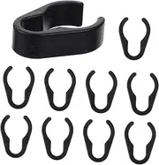 COMPUKAS 10Pcs Durable Mic Cable Clips Flexible Cable Organizers for Mic Stand for Use Sturdy Design Reduces Fractures Easy to Snap Off Musicians