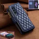 For Samsung Galaxy Z Fold 6 5 4 3 Leather Zipper Case Folding Wallet Card Cover